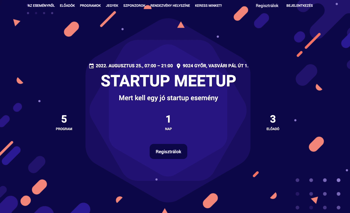 Startup esemény